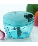 New Handy Mini Plastic Chopper with 3 Blades, Mulit Color MAKING YOUR LI... - £27.25 GBP