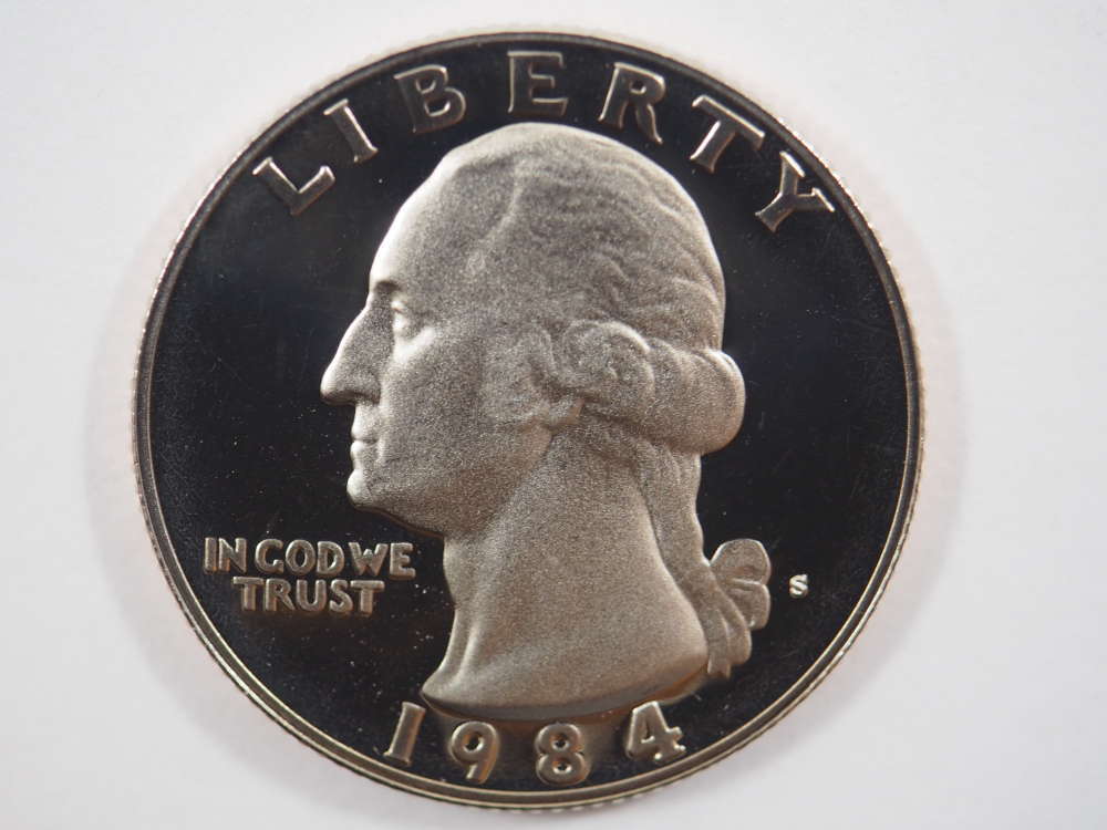 1984 S Washington Clad Quarter Proof GEM US Coin Proof (PF) - SKU 116USQCL - $4.95