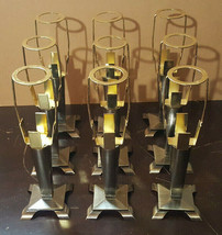 Ambria Votive Candle Holder Table Lamps 11 &amp; 1/2&quot; Tall Metal Lot of 9 No... - £74.45 GBP