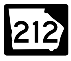 Georgia State Route 212 Sticker R3878 Highway Sign - $1.45+