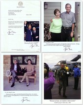 Group Of (4) George W. Bush 43rd U.S. President Color Photos And Letter - £28.76 GBP