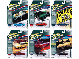 Muscle Cars USA 2022 Set B of 6 Pcs Release 1 1/64 Diecast Cars Johnny Lightning - £53.68 GBP
