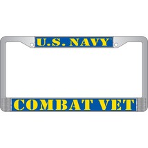 U.S. Navy Combat Veteran License Plate Frame - £15.45 GBP