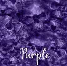 Reaper Skulls Purple vinyl Wrap  air release Matte Laminated 12&quot;x12&quot; - $9.41