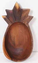 Vintage Pineapple shape Wood bowl dish 9&quot; - £7.88 GBP