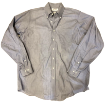 Brooks Brothers Shirt Mens 16 1/2 36-37 Blue Hounds Puppytooth Button Up... - $24.63