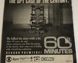 60 Minutes Tv Guide Print Ad Advertisement TV1 - £4.72 GBP