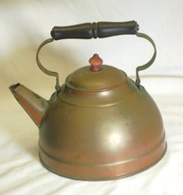 Revere Ware 1801 Copper Teapot Tea Kettle Wooden Knob Handle Rome NY Pri... - $461.15 MXN