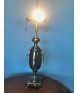 Vtg MCM Stiffel Large Solid Brass Table Lamp Classic Urn Trophy 2 Light - $1,411.25 MXN