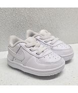 Nike Force 1 Crib CB White Baby Shoes Sneakers 2C Excellent Condition  - $541.15 MXN
