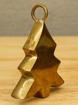 Vintage MCM Mid Century Modern Brass Figural Christmas Tree Ornament 2.7... - £11.83 GBP