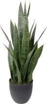 NICENATURE 26&quot; Artificial Sansevieria Plant Faux Snake Plant in Pot - $53.23 CAD