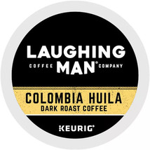 LAUGHING MAN COLOMBIA HUILA DARK ROAST COFFEE KCUPS 22CT - $25.24