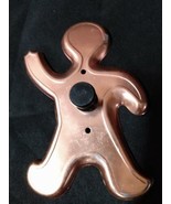 Vintage Dancing Man Copper Cookie Cutter Large 6&quot; x 5&quot;  - £11.19 GBP