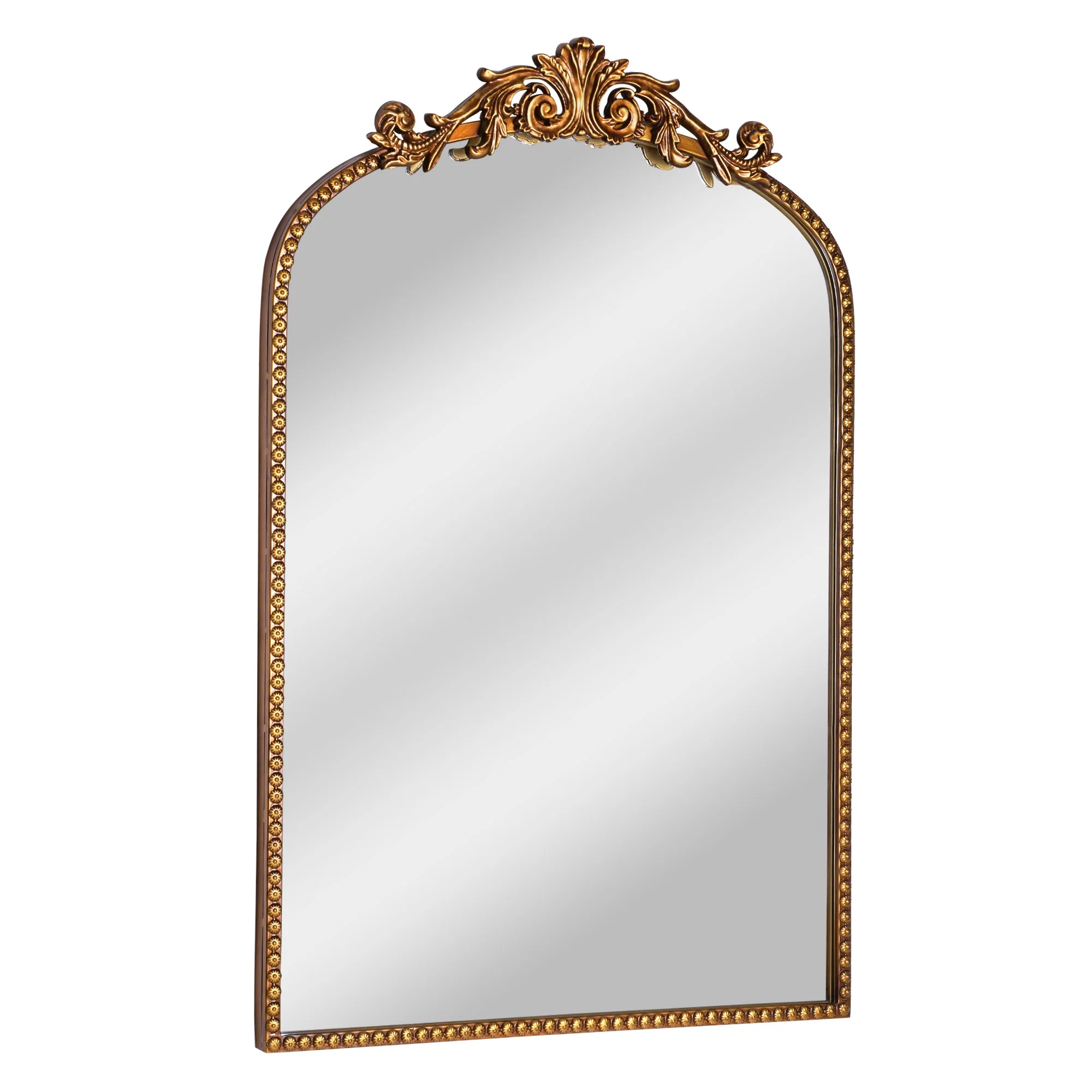 Better Homes &amp; Gardens 20&quot; x 30&quot; Filigree Arch Metal Wall Mirror Decor in Gold - £35.18 GBP