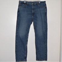 MEN&#39;S LEVI&#39;S 505 ~ 38 x 31 (Label shows 38 x 32) ~ VGC ~ mid / light blue denim - £17.76 GBP