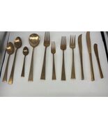 Thailand SOLID BRONZE  Flatware 44 Pieces 4 Sets  James Quality Jewelers... - $99.00