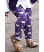 Hearts Design Thermal Thick Baby Girl Leggings. Valentines Day Kids Snow... - $16.99