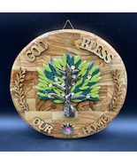 Olive Wood Tree Life Colored Mosaic Holy Land Bless Our Home 11” Round - $847.88 MXN