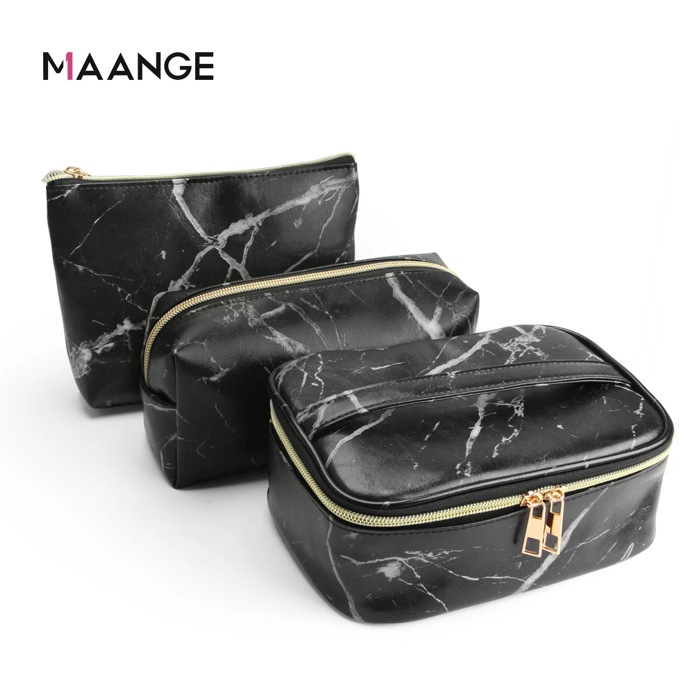 Le travel cosmetic bag waterproof organizer multifunction case marble toiletry bags for thumb200