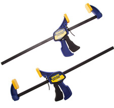 2 X IRWIN 12&quot; QUICK GRIP SPEED MINI BAR CLAMPS TRIGGER 300MM TWIN PACK T... - $33.90
