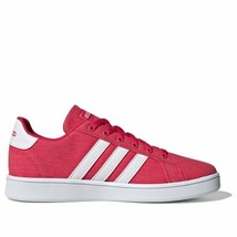 Adidas Kids&#39; Grand Court Sneaker FW3177 Pink/White Size 3.5K - £30.60 GBP