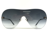 Boucheron Sunglasses BC0041S 001 Silver Frames with Blue Oversized Shiel... - $513.86
