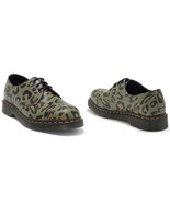 Doc Martens Green Leopard 1461 Smooth Leather 3-Eye HEAVY DUTY Oxfords M... - $163.39 CAD