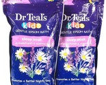 2 Bags Dr Teal&#39;s 2 Lbs Kids Sleep Soak Essential Oils Gentle Epsom Bath - $26.99