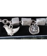 Vintage 1980-S Sterling Silver 925 Charm Bracelet &amp; Charms - Solid Heavy... - $393.90 CAD