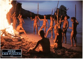 *William Golding&#39;s LORD OF THE FLIES (1990) Young Boys in Loincloths at Bonfire - £35.18 GBP