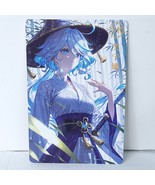 Furina Waifu Card Anime Girl Japan Wall Art Bamboo Oversized Board A5 - $419.43 MXN