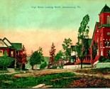 High Street Looking North Johnsonburg Pennsylvania PA 1910 DB Postcard  - $10.84