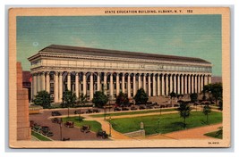 State Education Building Albany New York NY Linen Postcard Q23 - £1.53 GBP