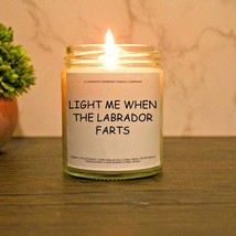 Light Me When The Labrador Farts Candle | Funny Gift For Labrador Dog Lovers | - £19.26 GBP