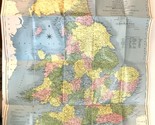 1829 J Cary / Cary&#39;s Six Sheet Map of England and Wales with Part of Sco... - $163.30