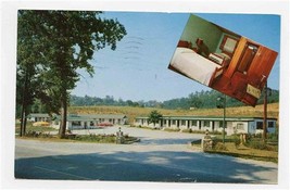 Walker&#39;s Motel Postcard US 19 West of Cherokee North Carolina 1956 - £9.34 GBP