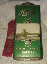 Antique Advertising Bunte Candy Tin Hard Candies Food Kitchen Collectible - $65.44