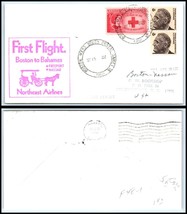 1968 US First Flight Cover - Northeast Air, Boston, MA to Nassau, Bahama... - £1.55 GBP