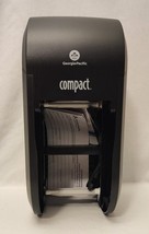 GP Pro - Compact 2 Roll Vertical Tissue (Toilet Paper) Dispenser - Black - £22.77 GBP