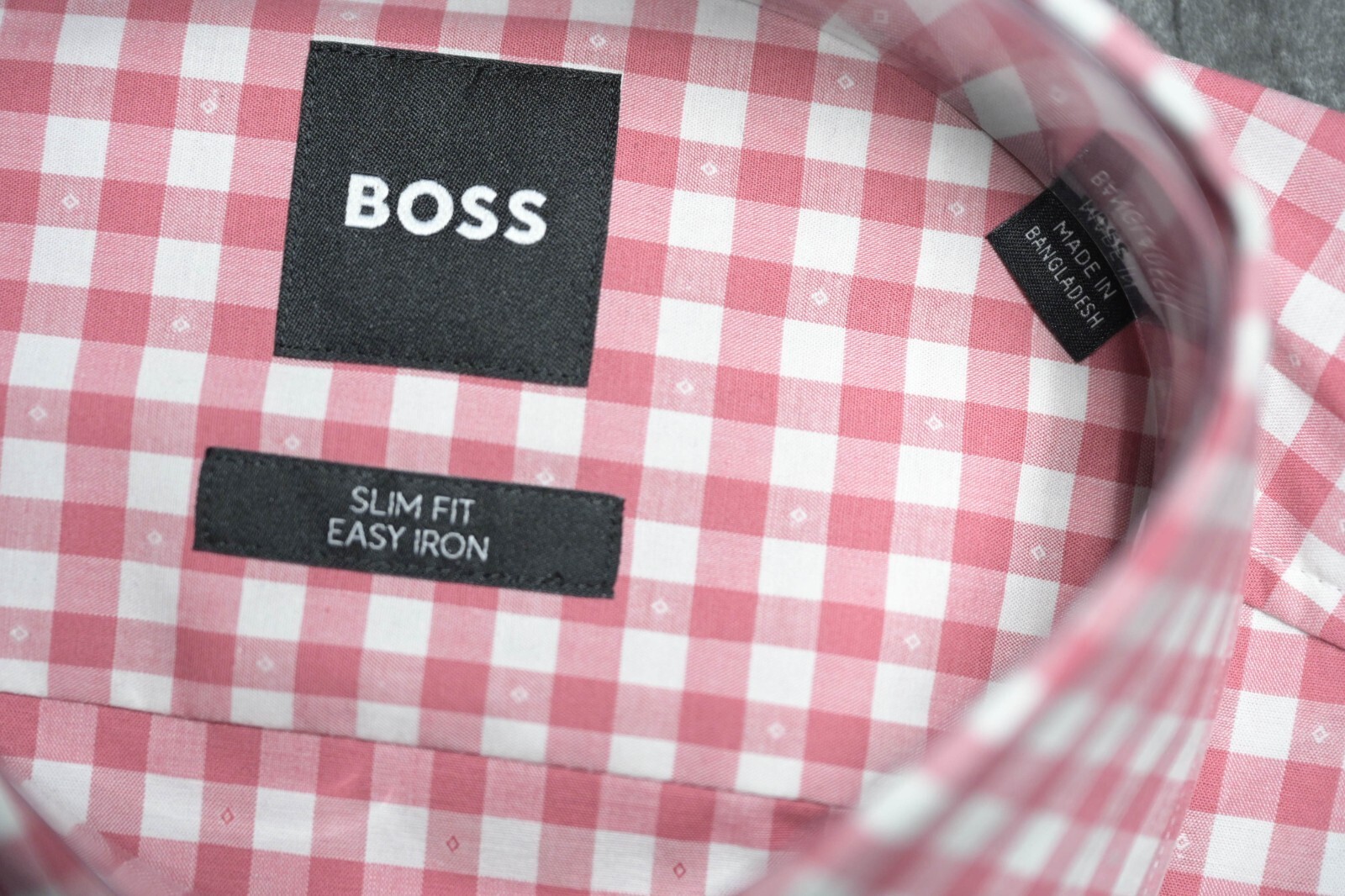 Hugo Boss Herren Hank Kent Easy Iron Slim Fit Stretch Baumwoll Hemd 38 15 Item image 3