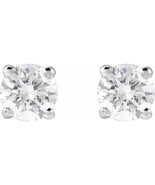 14K White Gold 1/2 CTW Lab-Grown Diamond Stud Earrings - $731.06
