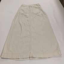 Dazy Women's Beige/Cream Front Zipper Pull-On Skirt Pockets Size Small Waist 24" image 2