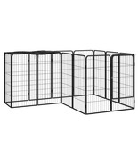  Dog Playpen Black Powder-coated steel Large Dog Playpen - $427.39 CAD