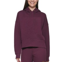DKNY Womens Graphic Hoodie Color Bordeaux Size Small - £52.66 GBP