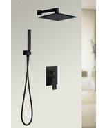 Leon matte black complete shower set  .Shower System 10 Inches. - £270.28 GBP
