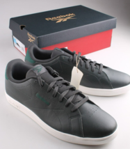 Reebok Court CLN Tennisschuhe Größe 13 Schwarz Dunkel Forest Grün Akzente - $49.90