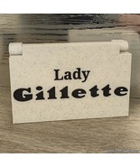 Lady Gillette Safety Razor Case With Blade Bank: USA Made - $25.00