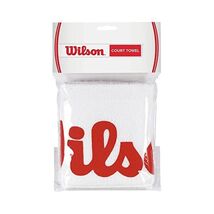 Wilson WRZ540000 Court Hand Towel White / Red  - $31.00