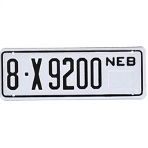  United States Nebraska Base Trailer License Plate 8-X9200 - £12.97 GBP